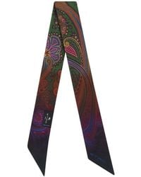 Etro - Silk Twill Paisleyina With Degradé Motif - Lyst