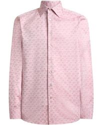Etro - Cotton-Blend Fil Coupé Shirt With Micro Paisley Motif - Lyst