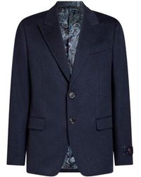 Etro - Single-Breasted Cashmere Jacket - Lyst