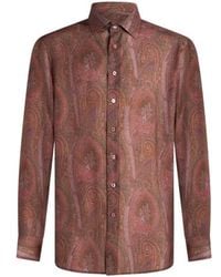 Etro - Silk Paisley Shirt - Lyst
