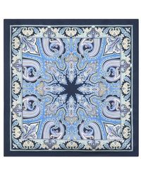 Etro - Patterned Silk Pocket Square - Lyst