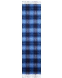 Etro - Wool And Cashmere Jacquard Scarf With Arnica And Check Motifs - Lyst
