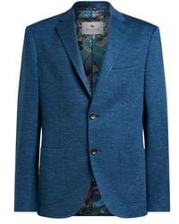 Etro - Single-Breasted Jaspé Wool-Blend Jersey Jacket - Lyst