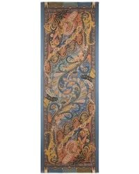 Etro - Cashmere And Silk Scarf With Paisley Print - Lyst