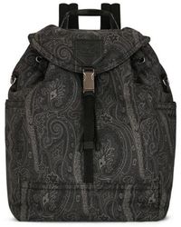 Etro - Zaino Con Motivi Paisley, Uomo - Lyst