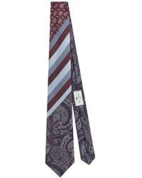 Etro - Patchwork-Effect Silk Jacquard Tie - Lyst