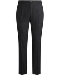 Etro - Wool Jacquard Trousers With Paisley Motif - Lyst