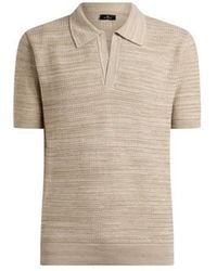 Etro - Knit Cotton Polo Shirt With Braided Stitch - Lyst
