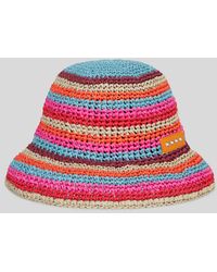 Etro Striped Tricot Hat - Red