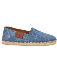 Etro - Canvas Espadrilles With Paisley Motif - Lyst