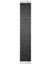 Etro - Wool And Cashmere Jacquard Scarf With Arnica Motif - Lyst