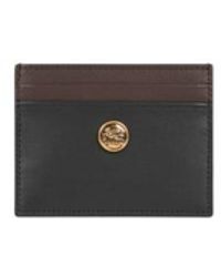 Etro - Two-Tone Leather Card Holder - Lyst