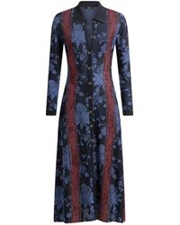 Etro - Maxi Cardigan À Motif Jacquard Fleuri, Femme, Taille - Lyst