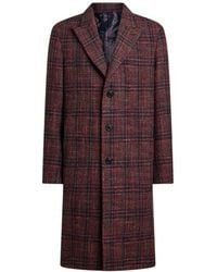Etro - Wool And Cashmere Coat With Check Motif - Lyst