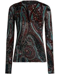 Etro - Chenille Jacquard Sweater With Paisley Motif - Lyst