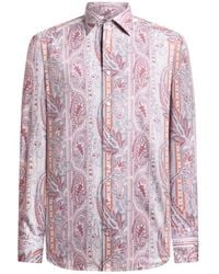 Etro - Paisley Cotton Satin Shirt - Lyst