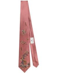 Etro - Silk Jacquard Tie With Placed Giraffe Motif - Lyst