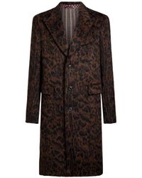 Etro - Jacquard Coat With Animal Motif - Lyst