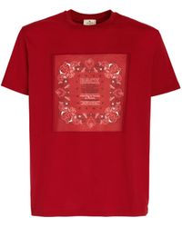 Etro - Cotton T-shirt With Inlay And Bandana Print - Lyst