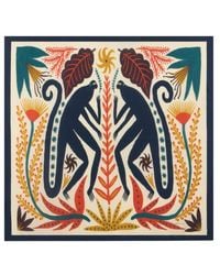 Etro - X Tabby Booth Silk Twill Scarf With Placed Print - Lyst