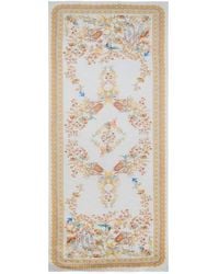 Etro - Cotton-Blend Jacquard Scarf With Floral Motif - Lyst