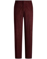 Etro - Stretch Cotton Corduroy Trousers - Lyst