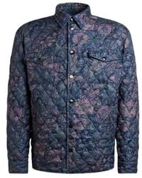 Etro - Quilted Overshirt With Floral Paisley Motif - Lyst