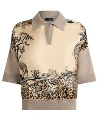 Etro - Wool-Blend Sweater With Placed Animal And Paisley Print - Lyst