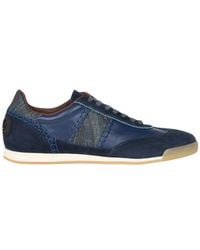 Etro - Leather Sneakers With Arnica Inserts - Lyst