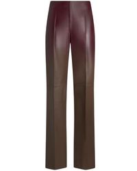 Etro - Degradé Leather Trousers - Lyst