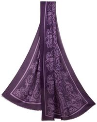 Etro - Écharpe En Cachemire Mélangé À Motif Paisley, Homme - Lyst