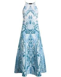 Etro - Jacquard Midi Dress With Leafy Paisley Motif - Lyst