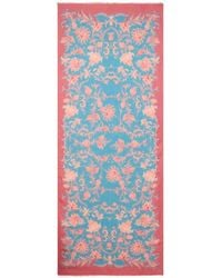 Etro - Cashmere-Blend Scarf With Floral Motif - Lyst