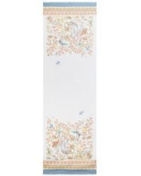 Etro - Cotton-Blend Jacquard Scarf With Flora And Fauna Motif - Lyst