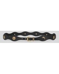 Etro - Leather Belt With Jewel Studs - Lyst