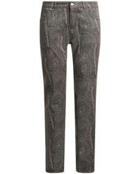 Etro - Regular-Fit Cotton Denim Jeans With Arnica Motif - Lyst