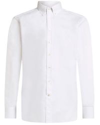 Etro - Camicia Button-Down Con Logo, Uomo, Taglia - Lyst