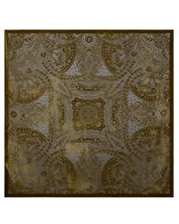 Etro - Burnout Velvet Shawl With Paisley Foliage Motif - Lyst