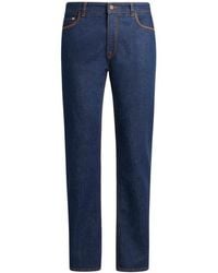 Etro - Regular-Fit Jeans With Stitching On Front Pockets - Lyst