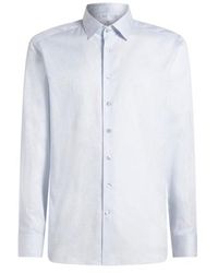 Etro - Classic Fit Shirt With Jacquard Texture - Lyst