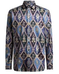 Etro - Chemise En Coton Avec Imprimé All-Over, Homme, Taille - Lyst