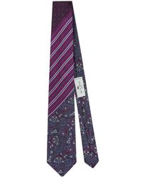 Etro - Krawatte Aus Seide Mit Patchwork, Herren - Lyst