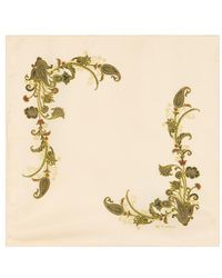 Etro - Printed Silk Pocket Square - Lyst