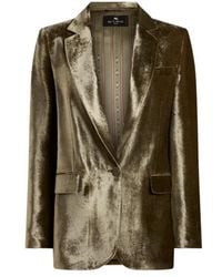 Etro - Velvet Jacket - Lyst