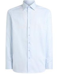 Etro - Cotton Jacquard Shirt With Arnica Motif - Lyst