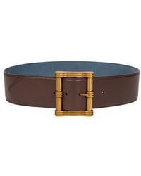Etro - Reversible Leather Maxi Belt - Lyst