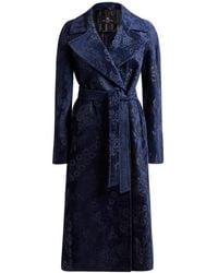 Etro - Chenille Jacquard Coat With Belt - Lyst