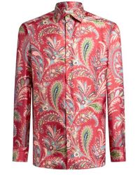 Etro - Silk Shirt With Paisley Print - Lyst