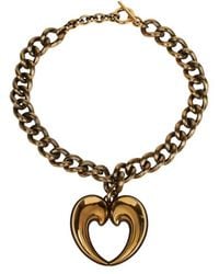 Etro - Collana Con Cuore Paisley, Donna - Lyst