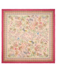 Etro - Cashmere-Blend Shawl With Flora And Fauna Motif - Lyst